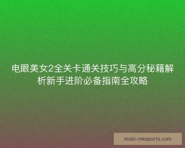 电眼美女2全关卡通关技巧与高分秘籍解析新手进阶必备指南全攻略