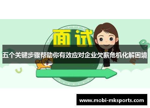 五个关键步骤帮助你有效应对企业欠薪危机化解困境